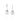 CHIC EARRINGS SHORT THICK CHAIN, WITH CUTE SMALL VIALS – SILVER - ZAMZAM JEWELS